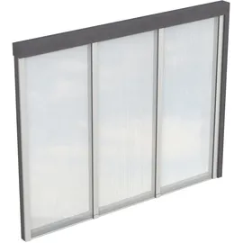 SKANHOLZ Seitenwand 255 x 200 cm grau