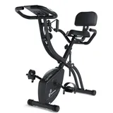 Sportneer Heimtrainer Fahrrad Klappbar, 4-in-1 Ergometer Heimtrainer, Spinning Bike Indoor mit 16 Widerstandsstufen, Ergometer Klappbar mit LCD-Display & Handpulssensoren, Für Anfänger & Profis