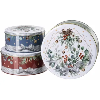 Hutschenreuther Sammelserie 2024 Süßer die Glocken nie klingen Plätzchendosen Set3