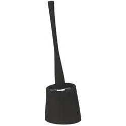Spirella WC Bürste Klobürste Toilettenbürste hochwertig „Move“ mit hygienischem Behälter ØxH: 12,5 x 40cm - Schwarz