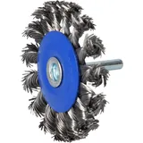 BRILLIANT TOOLS Scheibenbürste, gezopft, 75 mm mit 6 mm Aufnahme