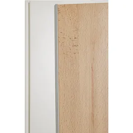 Priess Kleiderschrank 230 x 193 x 54 cm Holzwerkstoff weiß
