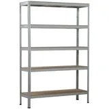 SCHULTE Regalwelt Schwerlastregal Metall 180 x 120 x 40 cm silber