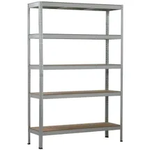 SCHULTE Regalwelt Schwerlastregal Metall 180 x 120 x 40 cm silber