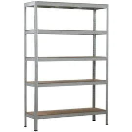 SCHULTE Regalwelt Schwerlastregal Metall 180 x 120 x 40 cm silber