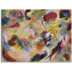 Leinwandbild ARTLAND "Studie Komposition VII", bunt (farbe bild(er): bunt), B:120cm H:90cm, Canvas, Leinwand, Bilder, auf Keilrahmen gespannt