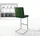 DeLife Barstuhl Pela-Flex 42 cm x 113 cm x 52 cm Grün