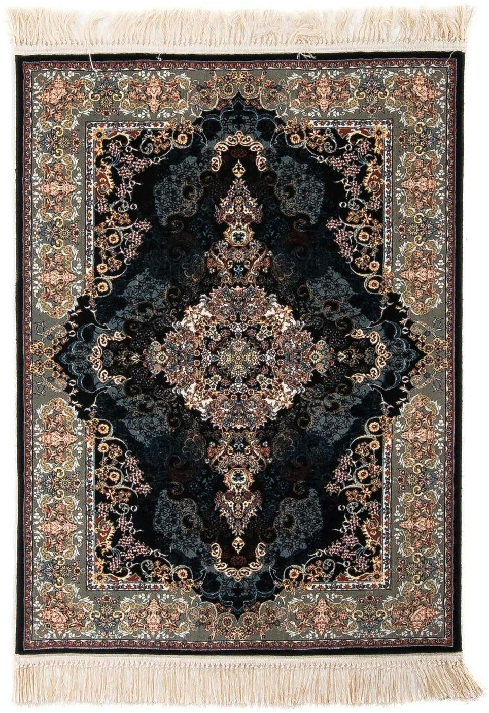 Morgenland Orientteppich - Dastin - schwarz - 150 x 100 cm - rechteckig