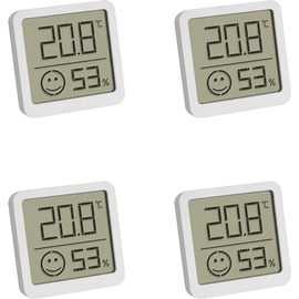 TFA Dostmann Thermo-Hygrometer mit Komfortzone Digital Weiß