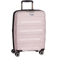 Stratic Straw + Kabinentrolley 55 cm erweiterbar 4 Rollen 36 l - Rosa