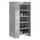 vidaXL Schuhschrank 52x37,5x100 cm grau