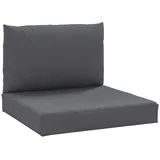 vidaXL Palettenkissen 2-tlg. Anthrazit Oxford-Gewebe