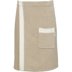 Kilt CARL ROSS "80200" Gr. 55, beige (cork, sanftes weiß), 55/140, Frottier, Hausmäntel
