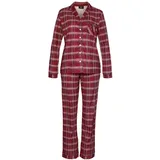 H.I.S. H.I.S Damen Pyjama rot-kariert Gr.32