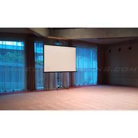 Elite Screens elite Screens, TRIPOD – Mobile STATIVLEINWAND / 71" - für: normalen Beamer (71", 1:1), Leinwand, Schwarz