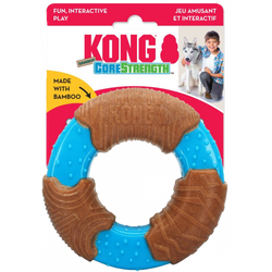 KONG CoreStrength Bamboo Ring 9,5cm - (KONGBMB31E) (Hundespielzeug, Apportieren), Hundespielzeug