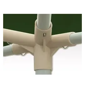 CASARIA Partezelt Rimini 3 x 6 m inkl. 6 Seitenteile Grün