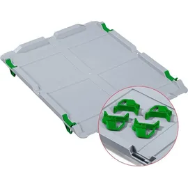 Proregal SparSet 40x Schiebeschnappverschluss Grün für Eurobox NextGen (4er Set)