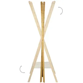 Relaxdays Garderobenständer Bambus natur