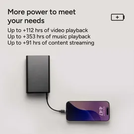 Mophie PS 20K with PD Black 20W USB C&A (20000 mAh, 74 Wh), Powerbank, Schwarz