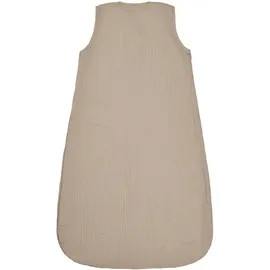 Sterntaler Schlafsack 110 cm Bauernhof - Kinder und Baby Schlafsack unwattiert aus Musselin mit 2-Wege-Reißverschluss und seitlicher Kabelöffnung, mit Feinfrottee Futter, TOG 1,0 - beige