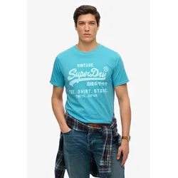 Superdry Rundhalsshirt »VL NEON RELAXED TEE« Superdry Neon Sky Blue XXL