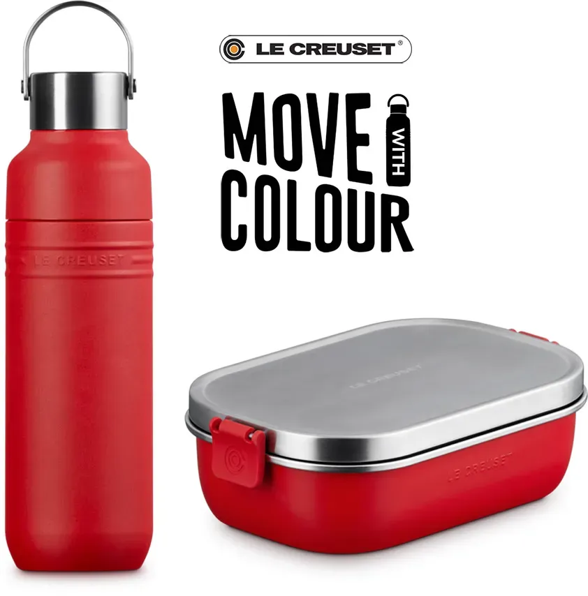 Le Creuset On the Go Kids-Set To-Go Kirschrot 2-tlg.
