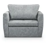 Beautysofa Relaxsessel Kamel (1-Sitzer Sofa Schlafsessel, Relaxsessel für Wohnzimmer) grau