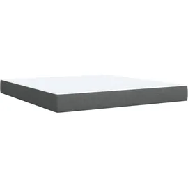 vidaXL Boxspringbett 180 x 200 cm Dunkelgrau