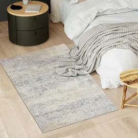 Tectake Dalia Kurzflorteppich 80 x 150 cm Beige