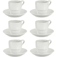 San Ignacio Kaffeetasse 0,2 l Weiß 6 St.