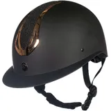 HKM Damen Illusion Reithelm, Schwarz/Rosegold, 58-60 cm