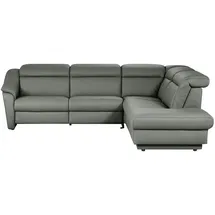 HIMOLLA Eckcouch Leder 275 cm 2-Sitzer Grau