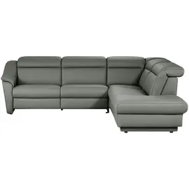 HIMOLLA Eckcouch Leder 275 cm 2-Sitzer Grau