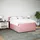 vidaXL Boxspringbett mit Matratze Rosa 140x200 cm Samt