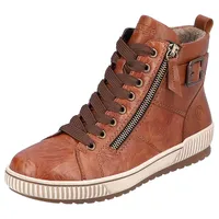 Remonte Gr. 37 braun Damen Schuhe Freizeitschuh, High-Top-Sneaker, Schnürer mit trendiger Zierschnalle