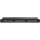 Lindy Cat.6 Patchpanel 24p STP 1HE Schwarz