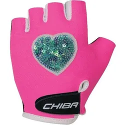 Chiba Kinderhandschuh Cool Kids Herz pink Gr L 6 SCHWARZ|WEISS L