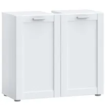 Forte Waschbeckenunterschrank LOKKO 2 Türen 70 x 63 x 31 cm Weiß matt