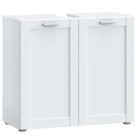 Forte Waschbeckenunterschrank LOKKO 2 Türen 70 x 63 x 31 cm Weiß matt