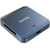 SanDisk Cfexpress Type B (USB-C), Speicherkartenlesegerät, Blau