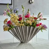 House Doctor Flood Vase, 30 cm, gebürstetes Silber