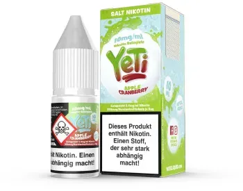 Apple Cranberry NicSalt Liquid by Yeti 10ml / 10mg