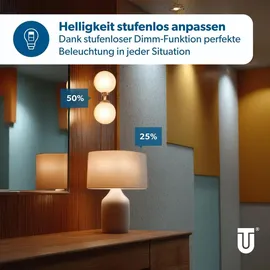 Unitec LED-Lampe 60W E27 dimmbar warmweiß