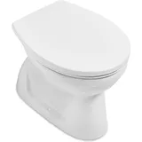 Villeroy & Boch Stand-Tiefspül-WC Newo, spülrandlos, Abgang waagerecht - 4659R001