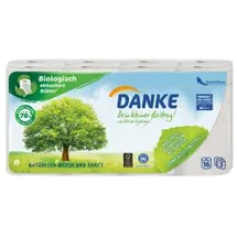 Danke Toilettenpapier 3-lagig Recyclingpapier 16 Rollen