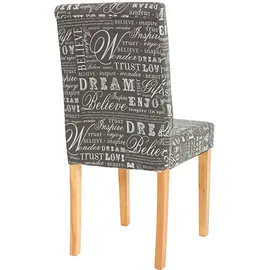 Mendler Esszimmerstuhl Littau Textil grau 4er Set