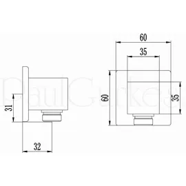 PaulGurkes Regendusche Duschsystem Duschset unterputz 30cm Kopfbrause