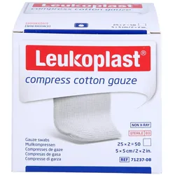 Leukoplast Compress Cotton Gauze St.5x5cm 12f