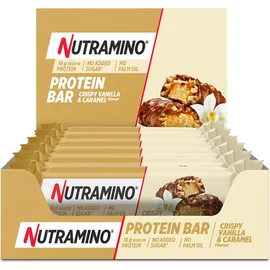 Nutramino Proteinriegel Crispy Vanille & Caramel 12 x 55 g